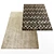 Modern Style Rug Set 3D model small image 3