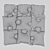 Scandinavian Puzzle Play Mat 3D model small image 5