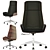 Hazel High Back Leather Chair - Elegant and Comfortable 3D model small image 1