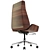 Hazel High Back Leather Chair - Elegant and Comfortable 3D model small image 3