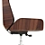 Hazel High Back Leather Chair - Elegant and Comfortable 3D model small image 4