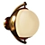 Lunar Brass Wall Sconce 3D model small image 1