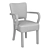 Elegant Irvington Carver Chair 3D model small image 4