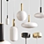 Scandinavian Chic Pendant Lights 3D model small image 1