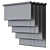 Customizable Roller Blinds - Adjust Sizes & Fabric Texture 3D model small image 5