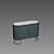 Marble Top Sideboard: Modern Luxe 3D model small image 2