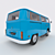 Vintage Volkswagen Van 3D model small image 2