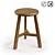 Rustic Elm Stool, ASAYO 3D model small image 1