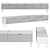 Sleek 71" Modern TV Stand 3D model small image 3