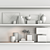 Elegant Shelf Decor Set 3D model small image 7