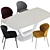 Elegant Boconcept Princeton Dining Set with Alicante Table 3D model small image 2