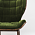 Modern Den Wing Chair 3D model small image 2