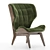 Modern Den Wing Chair 3D model small image 4