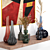 Reflex Murano Enea Glass Vase Set - Decorate with Style 3D model small image 2