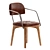 Sleek All-Purpose Dining Chair 3D model small image 1