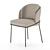 Elegant Fil Noir Chair 3D model small image 1