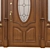 Title: Classic 3D Door - 1900mm H x 2100mm - 3D Max & Obj (MTL) 3D model small image 2