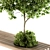 Urban Oasis Furniture: Bench with 10 Planters 3D model small image 3