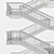 Sleek Escape-Stair: Modern and Functional 3D model small image 3