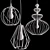 Ethnic Lighting Trio: Orbita, Brylant, and Verto 3D model small image 2