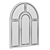 Elegant Arched Plastic Windows 3D model small image 5