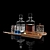Premium Whiskey Set: Humidor & Cigar Ashtray 3D model small image 2