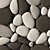 Large Pebble Oval Panel Tile 3D model small image 4