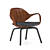 Elegant Clad Armchair 3D model small image 1