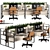 Modern Office Furniture Set 3D model small image 1