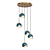 Floral Metal Pendant Light 3D model small image 1