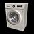 LG F1296HDS3 Ultra-Quiet Steam Washing Machine 3D model small image 2