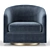 Gavyn Swivel Armchair: Modern Comfort 3D model small image 2