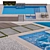 Modern Pool Design: 13.5x10m - 3DSMAX, V-Ray, Corona (FBX Included) 3D model small image 2