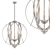 Modern Brushed Nickel Pendant 3D model small image 1