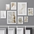 Modern Abstract Photo Frames Set 3D model small image 1