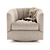 Elegant Lounge Armchair 3D model small image 2