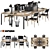 Optimized Office Furniture Set 3D model small image 1