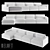 Luxe Lugano Modular Sofa 3D model small image 1