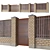 Versatile Brick Fence: Polys: 26k+, Corona Render, Multiple Formats 3D model small image 1