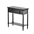 Sleek Black Pine Wood Console 3D model small image 2