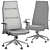 ErgoFlex Leather Office Chair 3D model small image 4