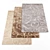 9-Piece Random Set of Rugs 3D model small image 1