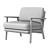 Versatile Lars Accent Chair: Customizable Colors 3D model small image 5