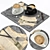 Vintage Coffee Cup Set 3D model small image 5