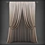 Modern Polys & Verts Curtains 3D model small image 1