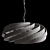 Sleek Metal Vento Pendant 3D model small image 3