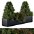 Lush Greenery: Concrete Pot Set 3D model small image 1