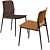 Madrid Newport Dining Chair Set 3D model small image 3
