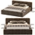 Cozy Brown Bed 3D model small image 2