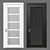 Sleek Interior Door 3D model small image 1